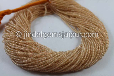 Citrine Micro Cut Round Beads